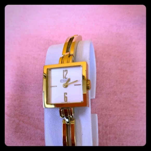 Coach watch Gold & white pearl ! Coach